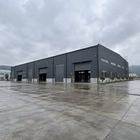 Atelier préfabriqué en structure métallique à montage facile, entrepôt métallique sur mesure, usine de fabrication, bâtiment d'usine