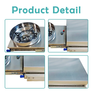 JDA Vente à Chaud Remorque Camper Bateau Caravane 304 Acier Inoxydable Type de Traction RV Gaz Propane Brûleur Poêle - Product Image 5