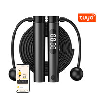 Corde à sauter électronique intelligente personnalisée avec poignée en plastique matériau PVC réglable entraînement Gym Fitness corde à sauter avec application