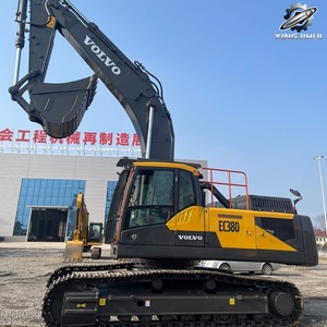 รถขุดตีนตะขาบ Volvo EC380 มือสอง ขนาด 38 ตัน บุ้งกี๋ 2 ลูกบาศก์เมตร แบรนด์แท้จากสวีเดน รถขุดขนาดใหญ่สำหรับงานก่อสร้าง ชั่วโมงการทำงานต่ำ สภาพดี - Product Image 2