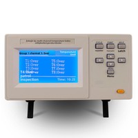 Système d'acquisition de données de testeur de température multipoint à 8 canaux JK-8A avec écran LCD, interface USB, OEM/ODM, en plastique, indice de protection IP43