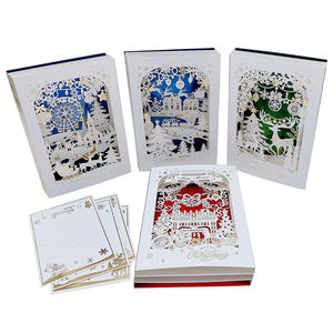 การ์ดอวยพรสามมิติปีใหม่ YZ เหมาะสำหรับการ<span class=keywords><strong>แลก</strong></span>เปลี่ยนของขวัญคริสต์มาสปาร์ตี้และทักทายเพื่อนบ้านปีใหม่ - Product Image 4