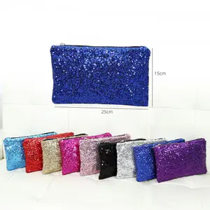 Moda Sequin Multi Color Dinner Bag Alta Qualidade Algodão Hand Held Makeup Bag Publicidade Promoção Gift Zero Wallet