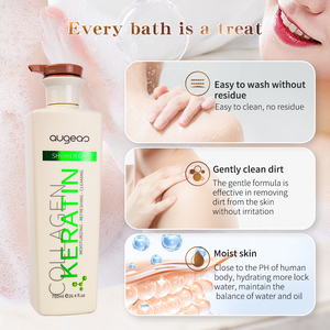 Gel de ducha con keratina y colágeno para el cuidado corporal, precio de fábrica al por mayor para mujeres - Product Image 4