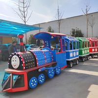 Les centres commerciaux/aires de jeux pour enfants ont besoin de trains électriques sans rails colorés et personnalisables