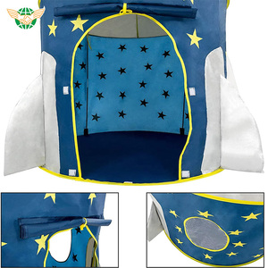 Tente de jouet de tipi de bateau de fusée de <span class=keywords><strong>pop</strong></span>-up d'intérieur et d'extérieur mignonne tente pliable de jeu de bébé - Product Image 5