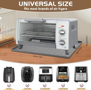 <span class=keywords><strong>Chefman</strong></span> แผ่นซิลิโคนสีเทาทนความร้อน18 ''X 15'' x 0.5 ''สำหรับหม้อทอดอากาศสไตล์คลาสสิกที่ช่วยป้องกันรอยขีดข่วนสร้างความเสียหาย - Product Image 2