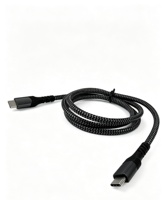Cable USB 3.2 Gen2 Tipo-C Premium de 10 Gbps, Carga Rápida de 5 A, Carcasa de Aleación de Aluminio con Trenzado de Nailon, Salida de Video 4K, para Computadora, Laptop y Teléfono
