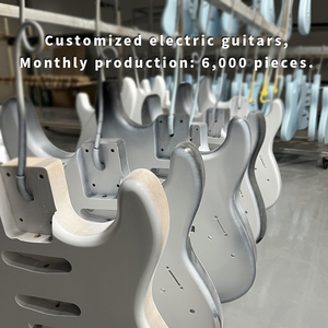 <span class=keywords><strong>Guitarra</strong></span> eléctrica con luz brillante, <span class=keywords><strong>guitarra</strong></span> eléctrica de alta calidad, fábrica OEM ODM, puente pequeño de doble traste - Product Image 6