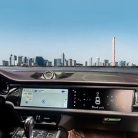 Écran tactile de 12,3 pouces parfaitement adapté avec CarPlay sans fil et Android Auto, mise à niveau de l'écran double pour Porsche Macan 2014-2017