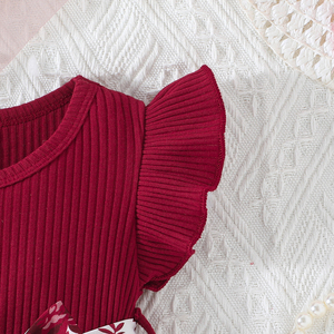 เสื้อผ้าเด็ก ชุดเดรสทรงเอ ระบายอากาศได้ดี แขนสั้น ขอบระบาย น่ารัก ลายดอกไม้ สำหรับฤดูร้อน ใส่ได้ทุกวัน สำหรับเด็กผู้หญิงตัวเล็ก - Product Image 4