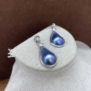 Perles en vrac Beauty Point Mabe Pearl Drops 13x18mm bleu ciel étoilé eau de mer - Product Image 4