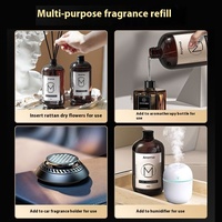 Diffuseurs à roseaux en verre écologiques longue durée sans flamme, avec recharge liquide d'aromathérapie en spray pour la maison, l'hôtel et l'intérieur