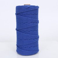 Cordón de Macramé de Algodón Recubierto Impermeable Multicolor de 3 mm, Cuerda Trenzada Ecológica para Manualidades Textiles del Hogar, Correas de Bolsos, Prendas de Vestir