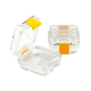 Dental Tooth Box with Film Clear Plastic Denture Storage Membrane Box