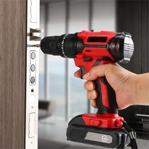 Công suất cao sạc lithium khoan điện Hai tốc độ 10mm nhà tuốc nơ vít Công cụ kit tác động khoan công cụ điện - Product Image 4