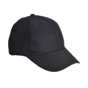 PORTWEST - B010BKR Gorra negra de béisbol de seis paneles-EAN 5036108034598 PROTECCIÓN TODO TIEMPO - Product Image 1