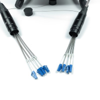 Carrete de cable de fibra óptica ABCCABLS de alta velocidad Modelo TCELC Resolución de 1080p Funda de TPU blindada de modo único Núcleos múltiples