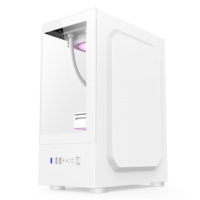 AntarcChill Wholesale Gaming PC Case Micro ATX Mid Tower Sea View Computer Chassis Tempered Glass Side & Front Panel Desktop