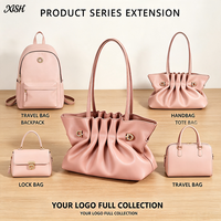 Sac fourre-tout minimaliste en cuir véritable froncé XISHANG pour femme, personnalisable avec logo et couleur, idéal pour les marques de mode