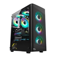 Usine Vente Chaude Oem Double Verre Trempé Boîtier D'ordinateur Pc Gaming Boîtier Gamer Atx Cas atx Cpu ventilateur de refroidissement pc Cabinet Gaming
