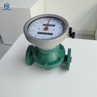 Digital Pointer/LCD Display Oval Gear Flow Meter for Oil Liquids Measurement Pressure 1.6/2.5/4.0/6.3MPa Temperature -20~+200