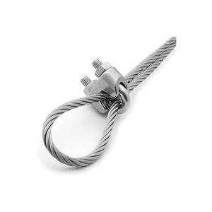 <span class=keywords><strong>Pince</strong></span> <span class=keywords><strong>de</strong></span> serrage pour câble métallique en acier au carbone malléable galvanisé et acier inoxydable 304, M2-M40, pour levage, marine et construction - Product Image 2