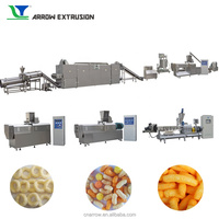 Machine à extruder les aliments soufflés, machine à fabriquer des snacks de maïs gonflés, vente chaude