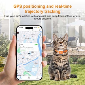 เครื่องติดตามสัตว์เลี้ยงอัจฉริยะแบบกันน้ำ ติดตั้งบนปลอกคอ ระบุตำแหน่ง GPS แบบเรียลไทม์ สำหรับสุนัขและแมวขนาดเล็ก - Product Image 4