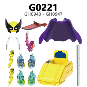G0222 G0221 Superhéroes Rogue Professor X Morph Cyclops Jean Grey Storm <span class=keywords><strong>Magneto</strong></span> Gambit Mini Bloques de Construcción Coleccionables Juguetes para Niños - Product Image 4