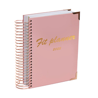 Carnet d'échantillons gratuit, reliure spirale dorée, journal, agenda mensuel, hebdomadaire, quotidien, impression personnalisée, A4, A5, Panner