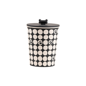 2030123 large capacity bamboo fiber pet dog food storage container