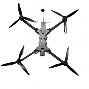 Dron de Carreras Plegable de Fibra de Carbono de 15 Pulgadas con Kit de Aleación de Aluminio, Cuatro Hélices y Soporte para Antena - Product Image 1