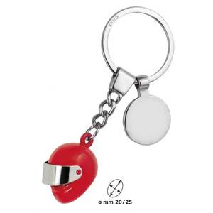 Llavero con Forma de Casco Pequeño Rojo, Accesorio para Llaves de Coche - Product Image 1