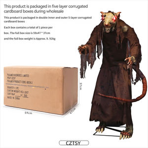 Novedad: Decoración Mecánica Eléctrica de Maggie el Ratón, Grande, Aterrador y Luminoso, para Halloween, Casa Embrujada o Parque de Atracciones - Product Image 6