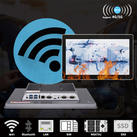 Panneau PC tactile Android haute luminosité lisible en plein soleil à double/triple/multi-écrans pour l'edge computing