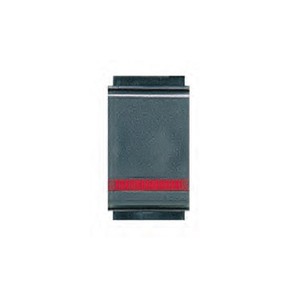 Interruptor de Botón Pulsador Bticino 16A 250V con Punto Luminoso, Cabeza Cuadrada de Plástico, IP40, Terminal de Tornillo - Product Image 1