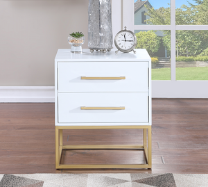 Customizable <strong>White</strong> Painted Bedside Cabinet Dressing Table King Size Bed for <strong>Bedroom</strong> <strong>Furniture</strong> Direct From Factory - Product Image 4