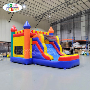 Thương mại phổ biến trẻ em bơm hơi nhà trượt kết hợp lâu đài bouncy và trượt nước dễ dàng để thiết lập - Product Image 2