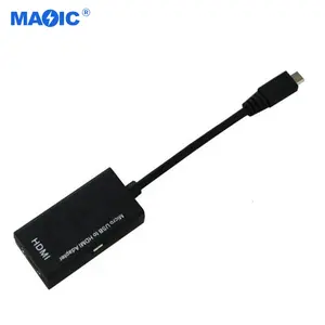 OEM 1080P Micro USB 5Pin to HDMI Converter Adapter for Android S2, S4, S5 Smart Phones HDMI Cable