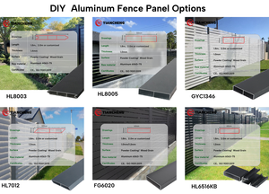 Panel de Cerca de Aluminio, Diseño Arquitectónico Moderno para Jardín Exterior - Product Image 6