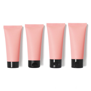 Custom logo Soft Cosmetic Squeeze Tube 60ml 60g Sunscreen Skin Care Matte Pink Empty Soft Lotion Hand Cream Tube <b>with</b> <b>Flip</b> <b>Top</b> - Product Image 1