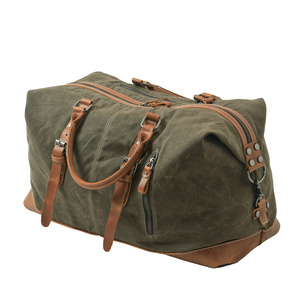Bolsa <span class=keywords><strong>de</strong></span> Viaje Retro <span class=keywords><strong>de</strong></span> Lona y Cuero, Bolsa <span class=keywords><strong>de</strong></span> Viaje Espaciosa con Detalles en Cuero para <span class=keywords><strong>Viajes</strong></span> <span class=keywords><strong>de</strong></span> <span class=keywords><strong>Fin</strong></span> <span class=keywords><strong>de</strong></span> <span class=keywords><strong>Semana</strong></span>, Bolsa <span class=keywords><strong>de</strong></span> Viaje <span class=keywords><strong>de</strong></span> Negocios para Hombre - Product Image 6