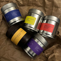 Boîte de conserve ronde en métal hermétique en gros d'usine pour bonbons thé café poudre Matcha avec étiquette autocollants couvercle à vis