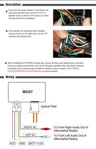 Boîte de décodeur à fibre optique XTRONS ACFOBPrado pour Toyota Prado avec la plupart des JBL/Pioneer/Panasonic/MARK - Product Image 3