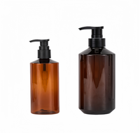 Botella de muestra de viaje de 100ml al por mayor compatible con botella de plástico cuadrada con tapa milenaria galvanizada
