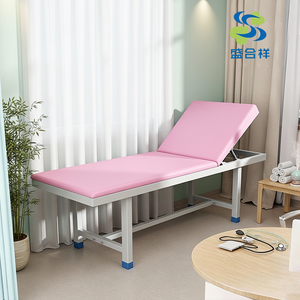 मैनुअल अस्पताल बिस्तर चिकित्सा बिस्तर घर देखभाल परीक्षा मेज स्टेनलेस स्टील - Product Image 1