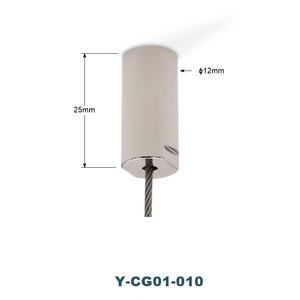 40 mét nickel-mạ dưới Cáp Exit thép không gỉ chiếu sáng hệ thống treo Kit hệ thống vật liệu đồng thau dây Gripper Cable Clips - Product Image 5