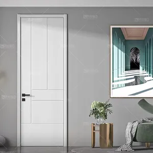 Foshan top building materials house construction wooden doors high quality bedroom door with frame