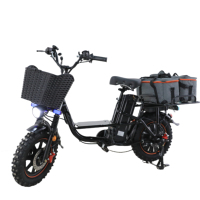 Vélo Électrique Hybride Sans Balais 48V Big Shark S pour Adultes, 21 Vitesses, Freins à Disque, Conception Robuste pour Livraisons Rapides de Repas (Vente en Gros)